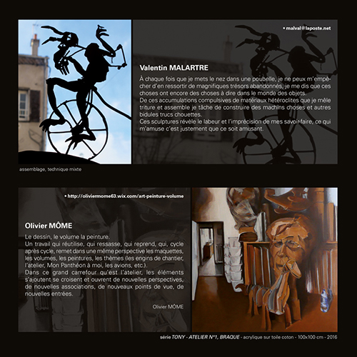 Catalogue exposition 8 Itinéraires à l'AMAC (63400 Chamalières) - du 25 novembre 2016 au 14 janvier 2017
